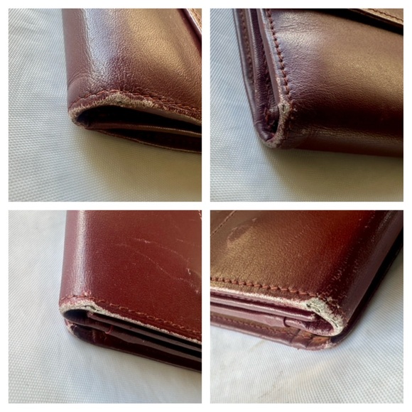 CARTIER Must de Cartier Vintage Burgundy Long Wallet w/ Cards - Picture 8 of 13